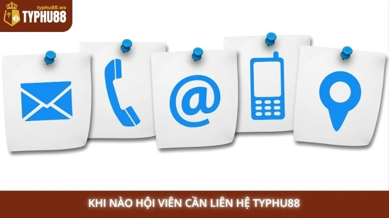 Liên hệ 1 Khi nào hội viên cần liên hệ Typhu88