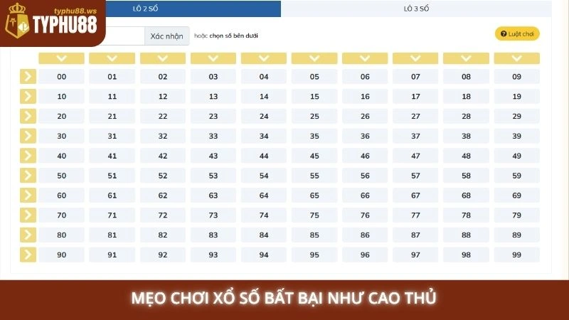 Mẹo chơi xổ số bất bại như cao thủ